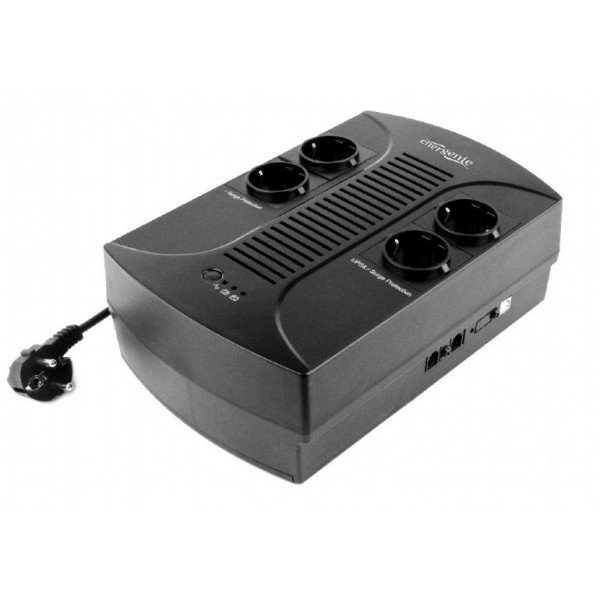 ИБП с АВР Gembird EnerGenie EG-UPS-001, 650VA / 390W, 4 розетки Schuko, индикатор LED